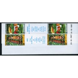 Lot n°36- 295A/96A-**-Paires avec vignette- Non dentelées 