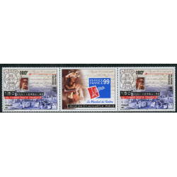 Lot n°48- 602-**-Paire avec vignette 