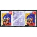 Lot n°50- 608-**-Paire avec vignette 
