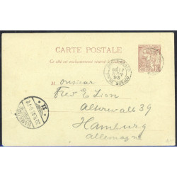N°18 - CP 7 - Obl - Pour l'étranger 