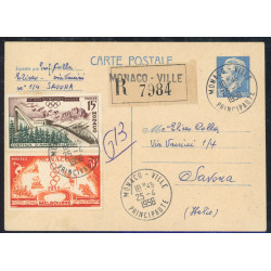 N°49 - CP 26a - Obl - Pour l'étranger recommandé 