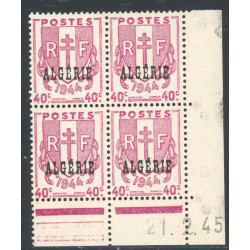 Lot : ALG308- N°225 - ** - 21.2.45