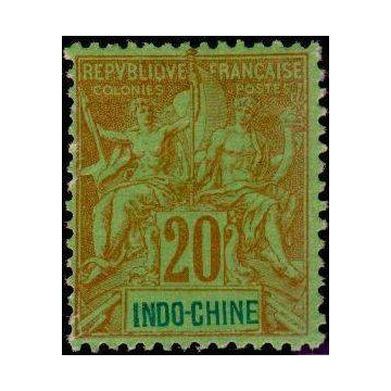 Indochine - collection avancée de timbres Indochine - collection avancée de timbres