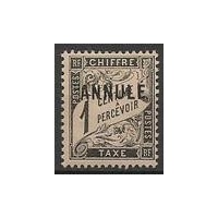 C.I Taxe 10 ci 1 * A.GERBER Philatélie Timbre de France - Colonies - Dom tom
