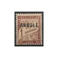 C.I Taxe 40 ci 1 * A.GERBER Philatélie Timbre de France - Colonies - Dom tom