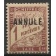 C.I Taxe 40 ci 1 * A.GERBER Philatélie Timbre de France - Colonies - Dom tom