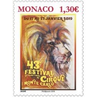 43e Festival international du Cirque de Monte Carlo A.GERBER Philatélie Timbre de France - Colonies - Dom tom