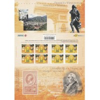 2009 - Emission commune France - Venezuela - Pochette A.GERBER Philatélie Timbre de France - Colonies - Dom tom
