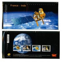 2015 - Emission commune France - Inde - Pochette A.GERBER Philatélie Timbre de France - Colonies - Dom tom