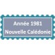 Nouvelle Calédonie - Année complète 1981 