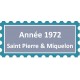 A.C. 1972 SPM A.GERBER Philatélie Timbre de France - Colonies - Dom tom