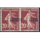 ALG024 - 13c - ** - Surcharge à cheval - En paire - Colonies Françaises - Algérie - Variété - A.GERBER PHILATELIE - Timbre