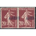 ALG024 - 13c - ** - Surcharge à cheval - En paire 