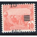 TUN039 - 47 - * - Surcharge à cheval 15 haut et bas à cheval 