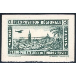 TUN307 - Vignette - ** - 1ère expo régio d'aéro philatélique mai 1932 - En brun 