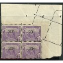 TUN046 - 69 - * - Piquage oblique par pliage - Bloc de 4