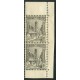 TUN074 - 132c - * - Paire verticale de carnet avec bords blanc