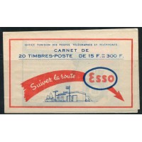 TUN216 - 395b - ** - Demi carnet avec couverture ESSO