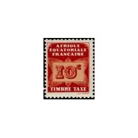 a.e.f. T 002 * - Colonies Françaises - Afrique Equatoriale Française - AEF - Taxe - A.GERBER PHILATELIE - Timbre