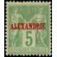 alex 006 * - Colonies Françaises - Alexandrie - Poste - A.GERBER PHILATELIE - Timbre